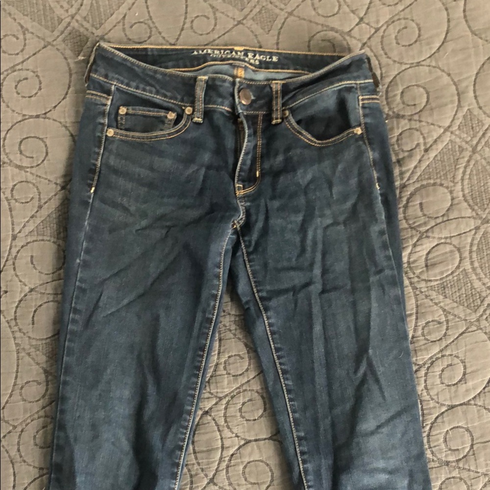American Eagle Outfitters Blue Straight Leg Jeans